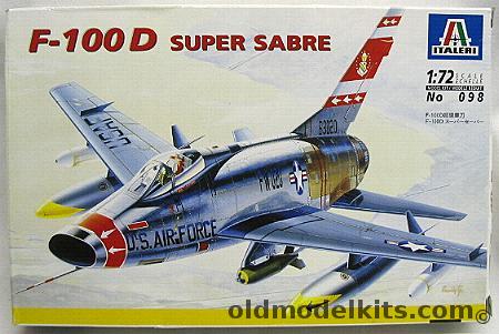 Italeri 1/72 F-100D Super Sabre USAF / French / Danish Air Forces, 098 plastic model kit